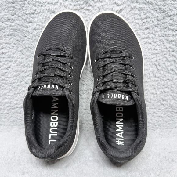 NOBULL Canvas Trainer Womens Size 8.5 Training Sneakers Shoes Black Canvas - Picture 5 of 9